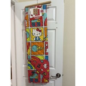 Hello Kitty & Friends Reversible Quilted Blanket Twin‎ 60x80" Rainbow Skates